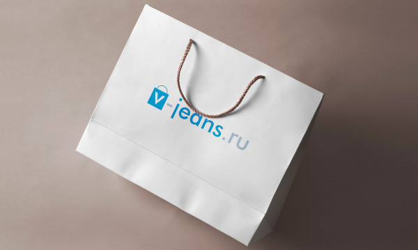 Логотип для интернет-магазина v-jeans